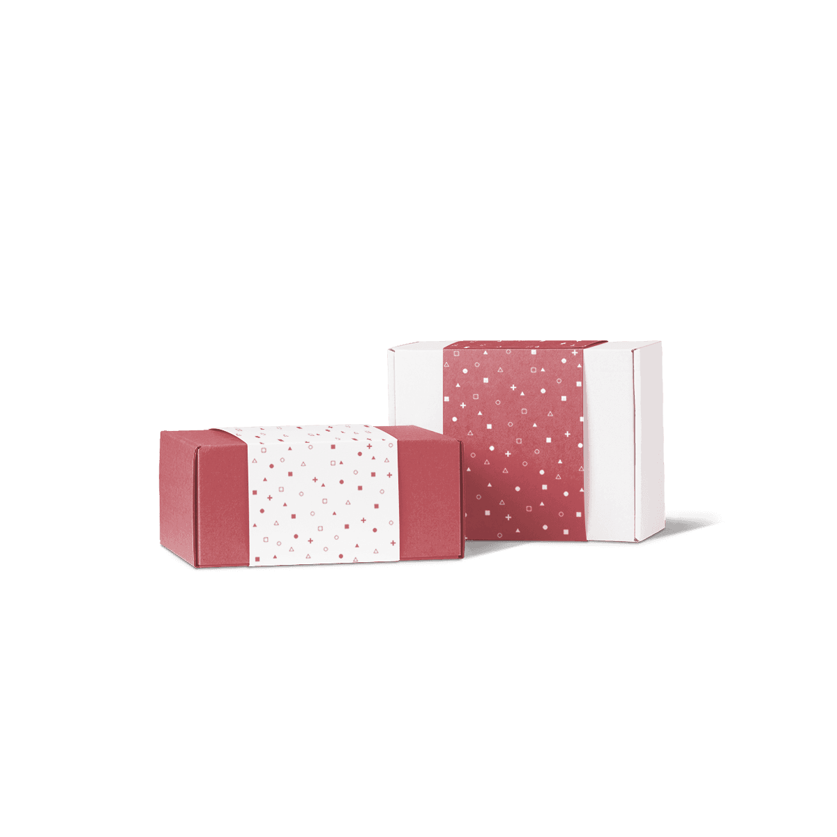 Made-to-fit printed product sleeve wrapped around a boxed item, showing clear labelling and a secure, tidy fit