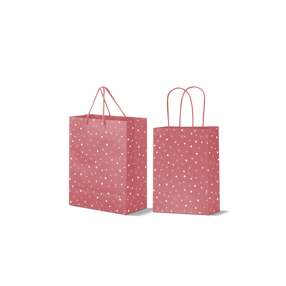 Custom paper shopping bag with reinforced handles, broad side gussets and polished branding for boutique retail.