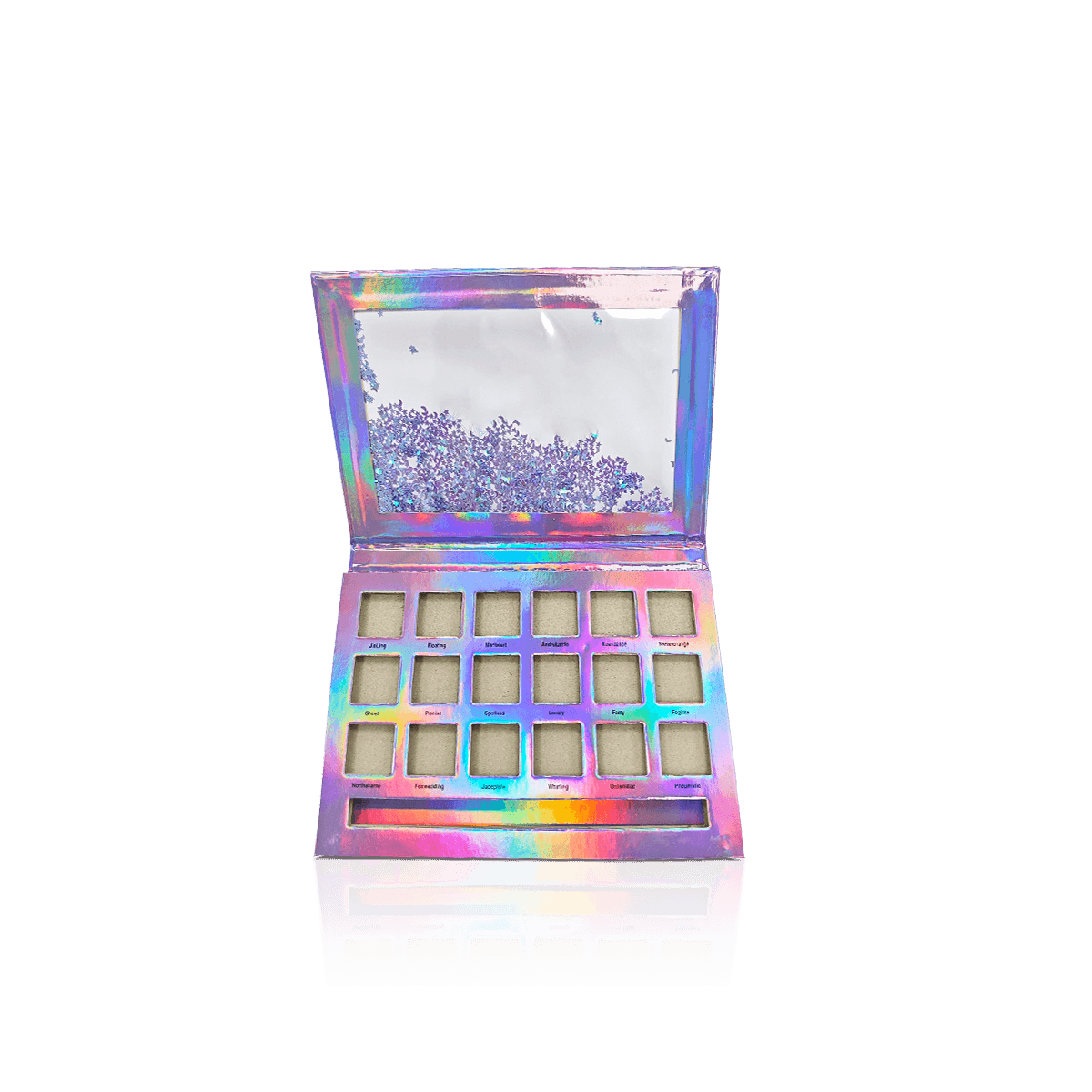 Custom eyeshadow boxes for single pans and palettes with fitted protection and high-impact printed presentation.